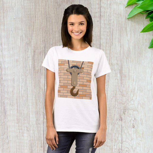 Industrial Pulley Hook Vintage Mechanical Design  T-Shirt (Creator Uploaded)