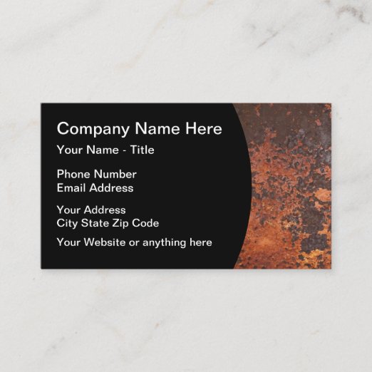 Scrap Metal Business Cards & Profile Cards Zazzle CA