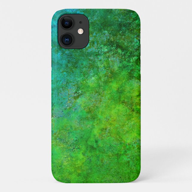 Industrial  Rustic Rust Inspired Art Green Blue  Case-Mate iPhone Case (Back)