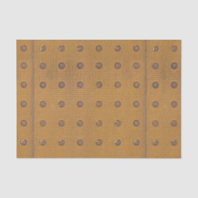 Industrial Rusty Metal Texture Tissue Paper (Front)