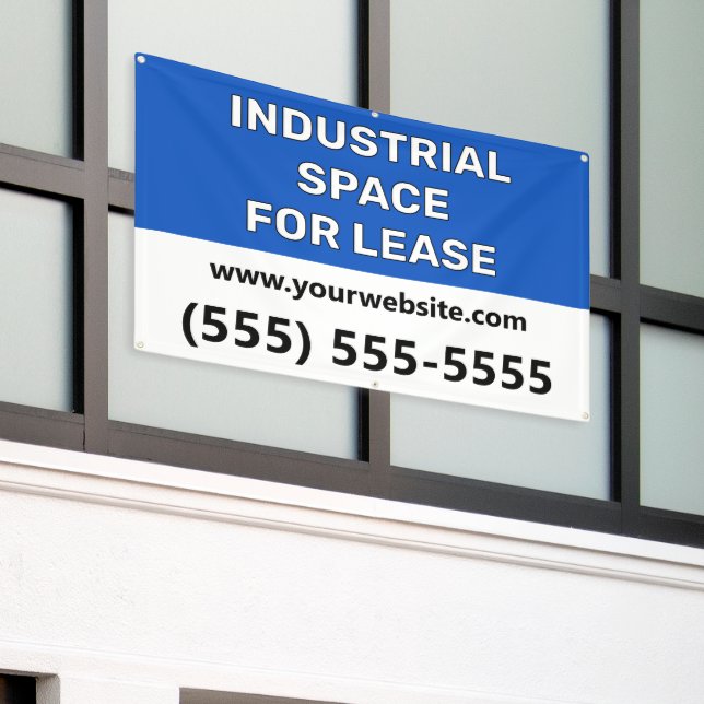 Industrial Space Lease Banner (Outside Building)