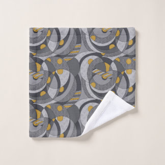 Industrial Spirals – Abstract Grunge-Inspired Wash Cloth