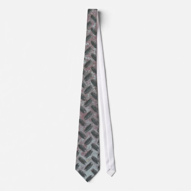 Industrial Steel Rusty Metal Textured Pattern Tie (Front)