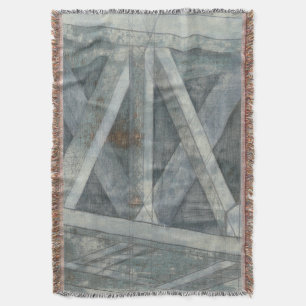 Industrial Structure   Bridge Throw Blanket