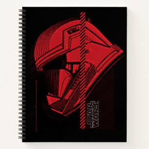 Industrial Style Sith Trooper Helmet Graphic Notebook