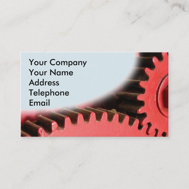 Industrial Vintage Gears Business Card (Front)