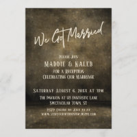 Industrial We Got Married Wedding Reception Only