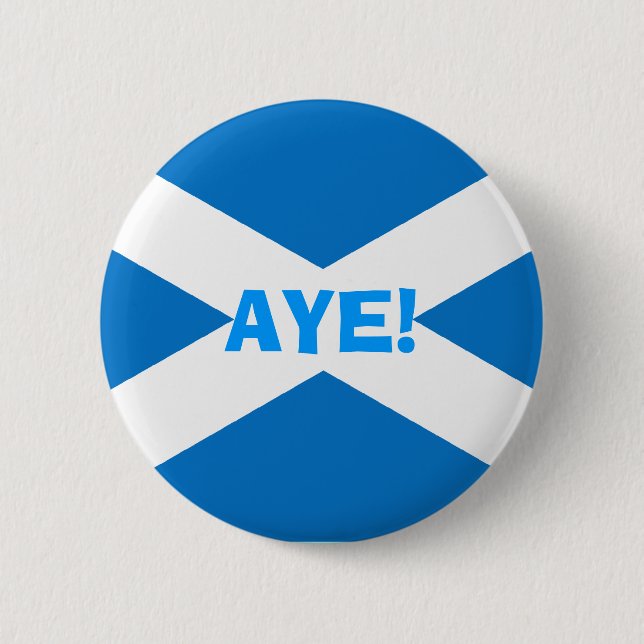 Indy Aye Scottish Flag Button (Front)