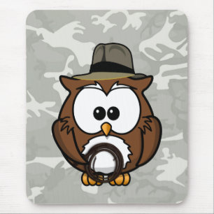 Indy owl mouse pad