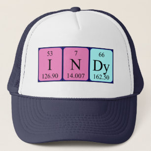 Indy periodic table name hat