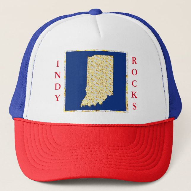 INDY ROCKS TRUCKER HAT (Front)