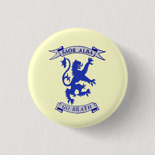 Indy Scottish Lion Rampant Gaelic Badge 1 Inch Round Button