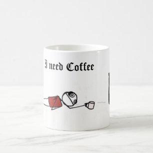 ineedcoffee, I need Coffee Mug