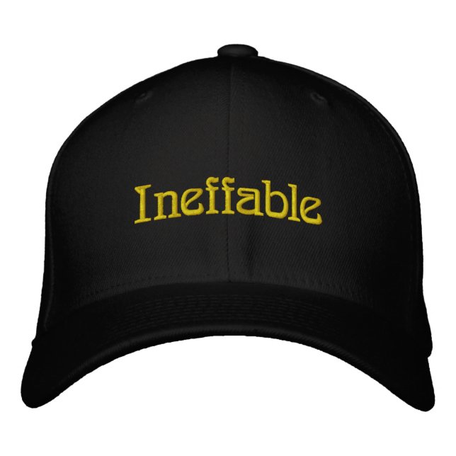 Ineffable Embroidered Hat (Front)