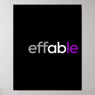 Ineffable. Funny Aual Pride, Lgbtq Ace, Lgbt Auali Poster