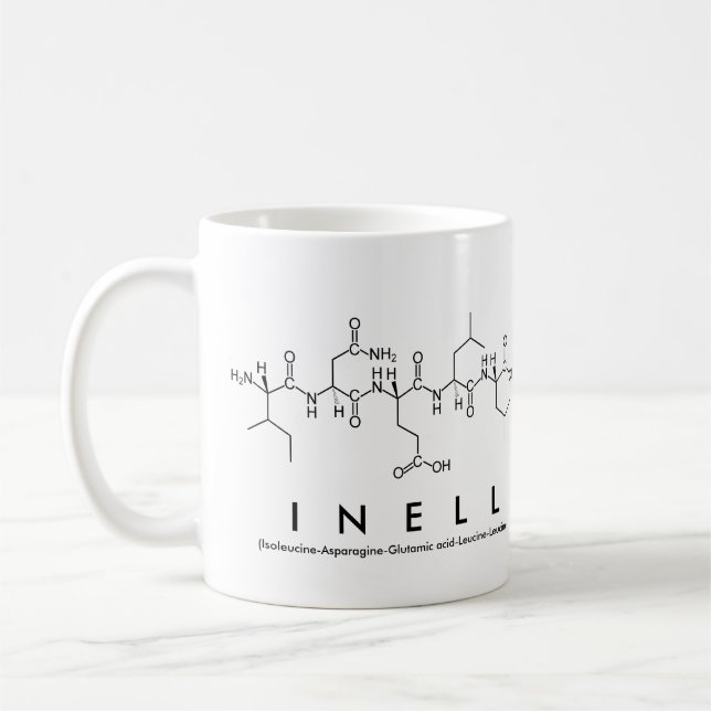 Inell peptide name mug (Left)