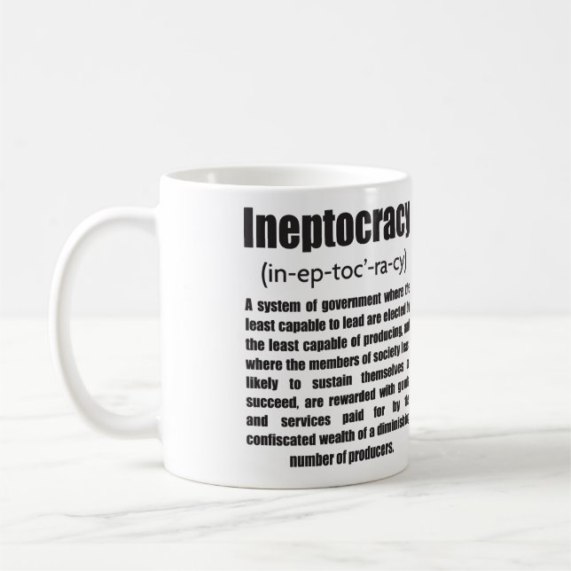 Ineptocracy Coffee Mug (Left)