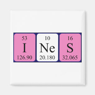 Ines aimant de nom de table périodique