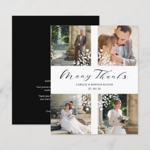 Inexpensive 4 Photos Wedding Thanks Branches