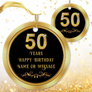 Inexpensive 50th Birthday Gift Ideas 50th Birthday Ceramic Ornament