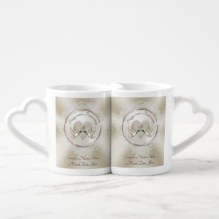 Inexpensive Anniversary Gifts by Year Lace, Pearl Coffee Mug Set