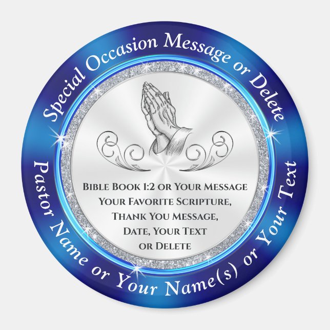 Inexpensive, Personalized Church Gifts, Church Magnet (Front)