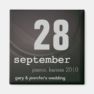 Inexpensive Save the Date Wedding Magnet