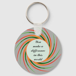 Inexpensive Teacher Appreiciation Thank You Swirls Keychain