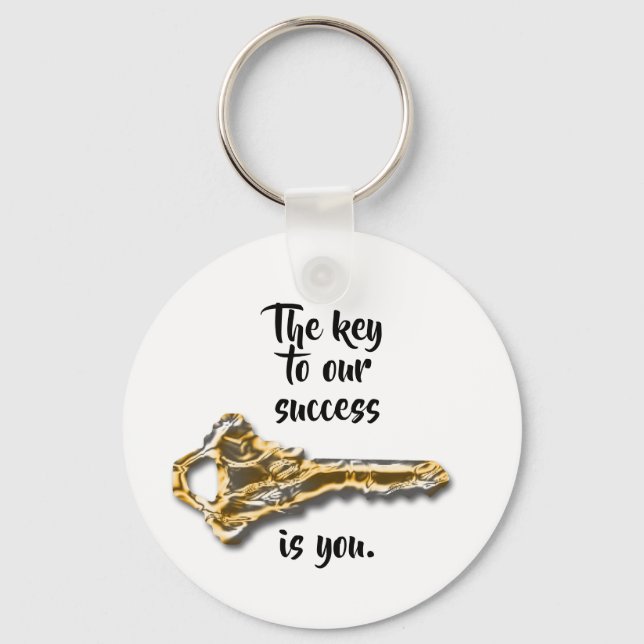 Inexpensive Thanks Company Promotional Marketing Keychain (Front)