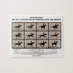 Infamous Bet 4 Legs Sallie Gardner Leave Ground Jigsaw Puzzle