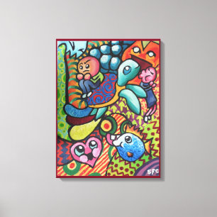 InFancy By Squid Fear City Canvas Print