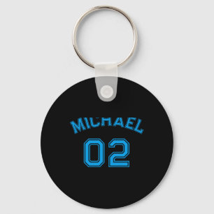 Infant Boy Blue Name Jersey Number Srts Cotton Bab Keychain