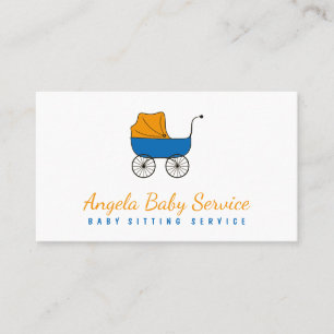 Infant Care Babysitter Service Business Card
