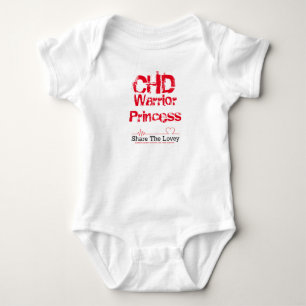 Infant CHD Warrior Princess Baby Bodysuit