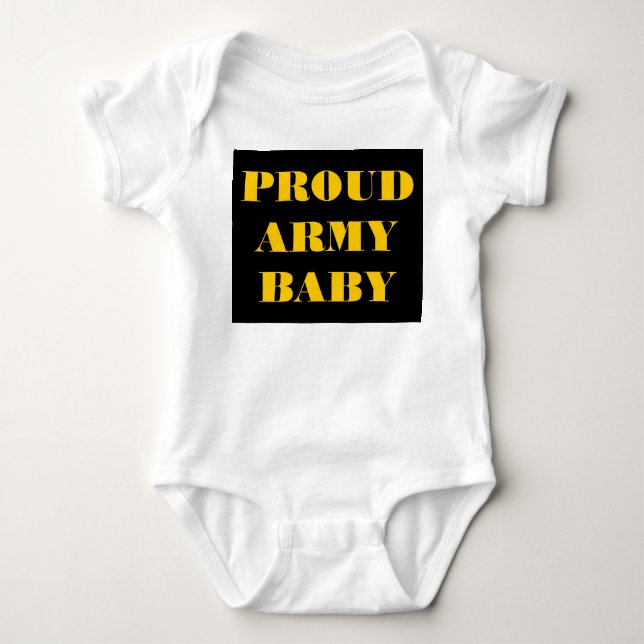 Infant Creeper Proud Army Baby (Front)