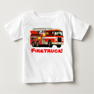 Infant Fire Truck Baby T-Shirt