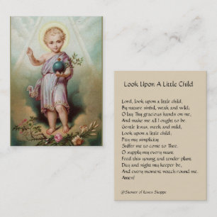 Infant Jesus Holding the World Holy Cards
