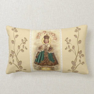 Infant Jesus of Prague w/angels Lumbar Pillow