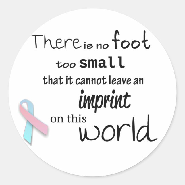 Infant loss awareness stickers (Front)