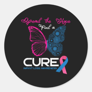 Infant Loss Spread The Hope Miscarriage Awareness Classic Round Sticker