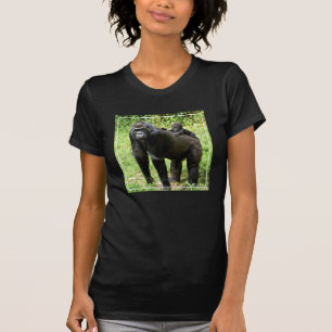 Infant Lowland Gorilla on Mother's Back T-Shirt