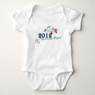 INFANT New Years 2012 Let The Party Begin T-Shirt Baby Bodysuit