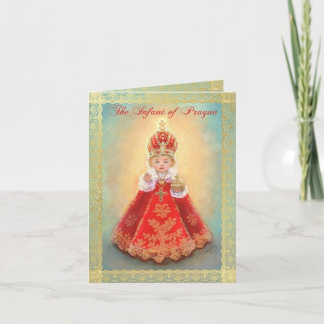 Infant of Prague Prayer Card (Front)