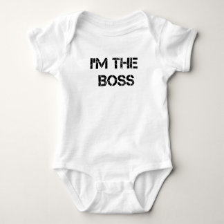 Infant Onsie - "I'm The Boss" Print Baby Bodysuit