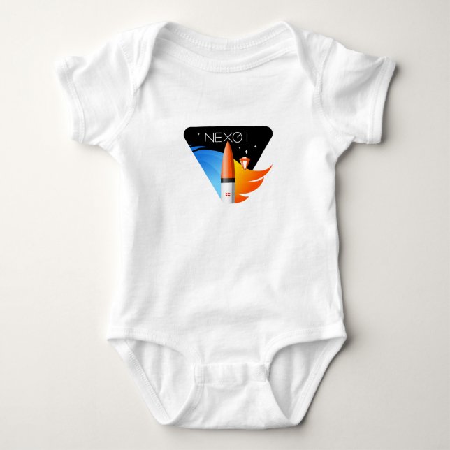 Infant Organic Creeper With Nexø Mission Patch (Front)