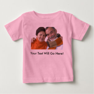 Infant Shirt With Custom Photo and Text