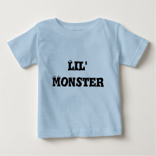 Infant T-Shirt, Light Blue, Lil' Monster Baby T-Shirt