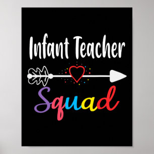 Infant Teacher Squad Fun Back To School Teacher su Poster