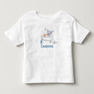 Infant Tom and Jerry Taking a Bath Toddler T-shirt