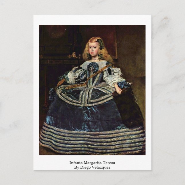 Infanta Margarita Teresa By Diego Velazquez Postcard (Front)